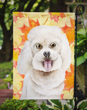 Load image into Gallery viewer, Bichon Frise Fall Garden Flag - Outdoor Decorative Yard Flag CK1409GF