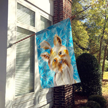 Load image into Gallery viewer, Yorkie Yorkshier Terrier Winter Flag Canvas House Size CK1410CHF