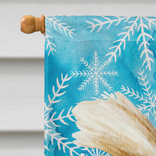 Load image into Gallery viewer, Yorkie Yorkshier Terrier Winter Flag Canvas House Size CK1410CHF