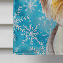 Load image into Gallery viewer, Yorkie Yorkshier Terrier Winter Flag Canvas House Size CK1410CHF