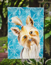 Load image into Gallery viewer, Yorkie Yorkshier Terrier Winter Garden Flag - Outdoor Decorative Yard Flag CK1410GF