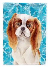 Load image into Gallery viewer, Cavalier Spaniel Winter Garden Flag - Outdoor Decorative Yard Flag CK1412GF