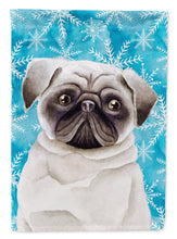 Load image into Gallery viewer, Pug Winter Flag Canvas House Size CK1413CHF