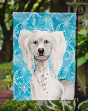 Load image into Gallery viewer, Chinese Crested Winter Garden Flag - Outdoor Decorative Yard Flag CK1415GF