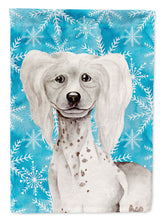 Load image into Gallery viewer, Chinese Crested Winter Garden Flag - Outdoor Decorative Yard Flag CK1415GF