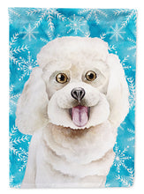Load image into Gallery viewer, Bichon Frise Winter Garden Flag - Outdoor Decorative Yard Flag CK1416GF