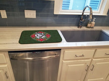 Load image into Gallery viewer, Alaskan Malamute Poinsetta Wreath Dish Drying Mat – Absorbent, Artistic Kitchen Essentials CK1504DDM