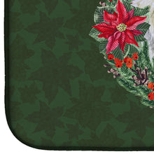 Load image into Gallery viewer, Maltese Poinsetta Wreath Dish Drying Mat – Absorbent, Artistic Kitchen Essentials CK1517DDM