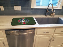 Load image into Gallery viewer, Papillon Poinsetta Wreath Dish Drying Mat – Absorbent, Artistic Kitchen Essentials CK1523DDM