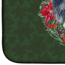 Load image into Gallery viewer, Papillon Poinsetta Wreath Dish Drying Mat – Absorbent, Artistic Kitchen Essentials CK1523DDM