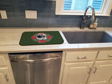 Load image into Gallery viewer, Moscow Watchdog Poinsetta Wreath Dish Drying Mat – Absorbent, Artistic Kitchen Essentials CK1539DDM
