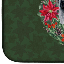 Load image into Gallery viewer, Moscow Watchdog Poinsetta Wreath Dish Drying Mat – Absorbent, Artistic Kitchen Essentials CK1539DDM