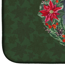 Load image into Gallery viewer, Cane Corso Poinsetta Wreath Dish Drying Mat – Absorbent, Artistic Kitchen Essentials CK1560DDM