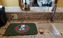 Load image into Gallery viewer, Dalmatian Puppy Poinsetta Wreath Dish Drying Mat – Absorbent, Artistic Kitchen Essentials CK1574DDM