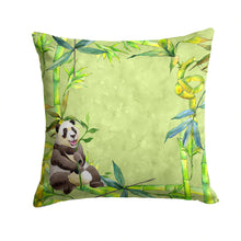 Load image into Gallery viewer, Panda Bear and Bamboo Throw Pillow - 14x14 Decorative Pillow – Art for Your Home &amp; Patio CK1696PW1414