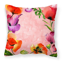Load image into Gallery viewer, Poppy Flowers Fabric Decorative Pillow CK1701PW1818