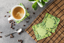 Load image into Gallery viewer, Olives Coasters - Set of 4 Lightweight Foam, Absorbent Drink Coasters