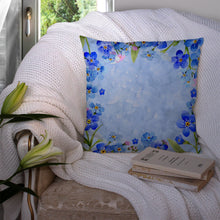 Load image into Gallery viewer, Myosotis flowers Throw Pillow - 14x14 Decorative Pillow – Art for Your Home &amp; Patio CK1703PW1414