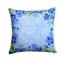 Load image into Gallery viewer, Myosotis flowers Throw Pillow - 14x14 Decorative Pillow – Art for Your Home &amp; Patio CK1703PW1414
