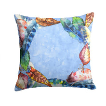 Load image into Gallery viewer, Feathers Throw Pillow - 14x14 Decorative Pillow – Art for Your Home &amp; Patio CK1704PW1414