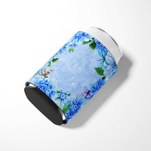 Load image into Gallery viewer, Blue Dahlias Can or Bottle Hugger