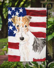Load image into Gallery viewer, Patriotic USA Fox Terrier Garden Flag - Outdoor Decorative Yard Flag CK1707GF
