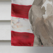 Load image into Gallery viewer, Patriotic USA Weimaraner Flag Canvas House Size CK1711CHF