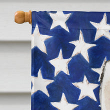 Load image into Gallery viewer, Patriotic USA Siberian Husky Flag Canvas House Size CK1713CHF