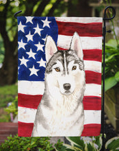 Load image into Gallery viewer, Patriotic USA Siberian Husky Garden Flag - Outdoor Decorative Yard Flag CK1713GF