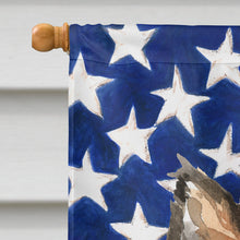 Load image into Gallery viewer, Patriotic USA Sheltie Flag Canvas House Size CK1716CHF