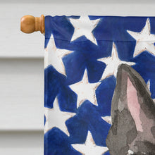 Load image into Gallery viewer, Patriotic USA Scottish Terrier Flag Canvas House Size CK1717CHF