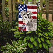 Load image into Gallery viewer, Patriotic USA Schnauzer #1 Garden Flag - Outdoor Decorative Yard Flag CK1718GF