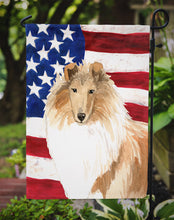Load image into Gallery viewer, Patriotic USA Rough Collie Garden Flag - Outdoor Decorative Yard Flag CK1719GF