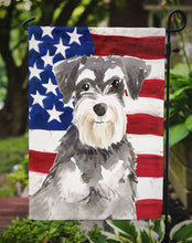 Load image into Gallery viewer, Patriotic USA Schnauzer #2 Garden Flag - Outdoor Decorative Yard Flag CK1722GF