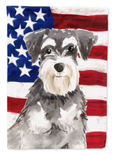 Load image into Gallery viewer, Patriotic USA Schnauzer #2 Garden Flag - Outdoor Decorative Yard Flag CK1722GF