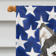 Load image into Gallery viewer, Patriotic USA Alaskan Malamute Flag Canvas House Size CK1724CHF