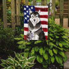 Load image into Gallery viewer, Patriotic USA Alaskan Malamute Garden Flag - Outdoor Decorative Yard Flag CK1724GF