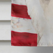 Load image into Gallery viewer, Patriotic USA Japanese Spitz Flag Canvas House Size CK1727CHF