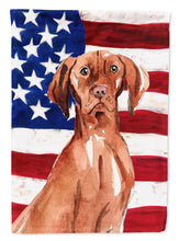 Load image into Gallery viewer, Patriotic USA Vizsla Garden Flag - Outdoor Decorative Yard Flag CK1729GF