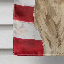 Load image into Gallery viewer, Patriotic USA Golden Retriever Flag Canvas House Size CK1730CHF