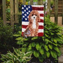 Load image into Gallery viewer, Patriotic USA Cavapoo Garden Flag - Outdoor Decorative Yard Flag CK1733GF