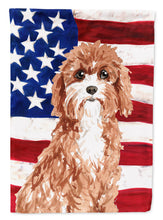 Load image into Gallery viewer, Patriotic USA Cavapoo Garden Flag - Outdoor Decorative Yard Flag CK1733GF