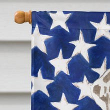 Load image into Gallery viewer, Patriotic USA Catahoula Leopard Dog Flag Canvas House Size CK1734CHF