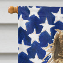 Load image into Gallery viewer, Patriotic USA Cairn Terrier Flag Canvas House Size CK1735CHF