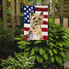 Load image into Gallery viewer, Patriotic USA Cairn Terrier Garden Flag - Outdoor Decorative Yard Flag CK1735GF