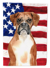 Load image into Gallery viewer, Patriotic USA Boxer Flag Canvas House Size CK1736CHF