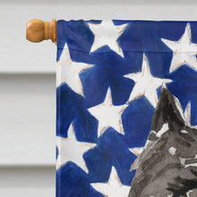 Load image into Gallery viewer, Patriotic USA Bouvier des Flandres Flag Canvas House Size CK1737CHF