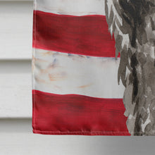 Load image into Gallery viewer, Patriotic USA Bouvier des Flandres Flag Canvas House Size CK1737CHF