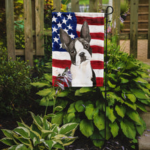 Load image into Gallery viewer, Patriotic USA Boston Terrier Garden Flag - Outdoor Decorative Yard Flag CK1738GF
