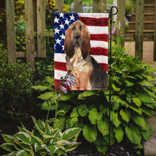 Load image into Gallery viewer, Patriotic USA Bloodhound Garden Flag - Outdoor Decorative Yard Flag CK1739GF